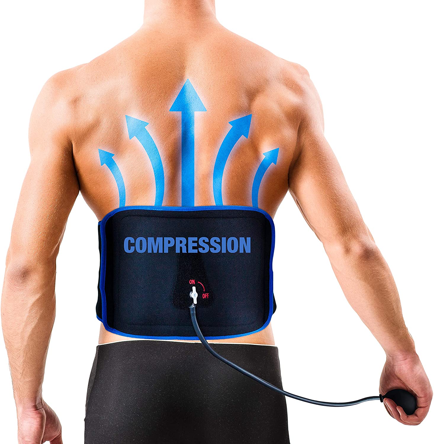 Arctek Ice Back Brace with Compression - Immediate Lower Back Pain Rel